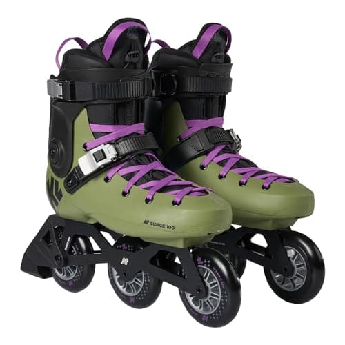 K2 Skate Surge 100 Hardboot Inline Skates OlivePurple Size 10