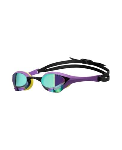 ARENA Unisex Cobra Ultra Swipe Racing Swim Goggles for Adult Men Women AntiFog Technology Polycarbonate Hard Mirrored Lens Professional Athlete Gear EmeraldPlumCyber Lime