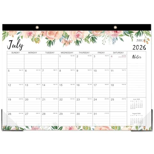 20262027 Desk Calendar Jul 2026 Dec 2027 18 Months Large Monthly Desk Calendar 17 x 12 Desk Pad Large Ruled Blocks todo List Notes Best DeskWall Calendar for Planning or Organizing