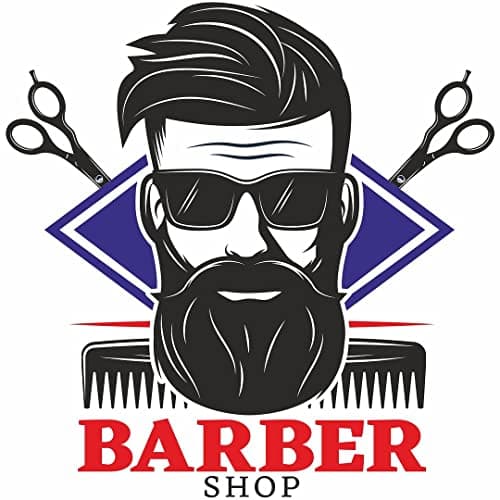 CVANU Men's Beauti Saloon Barber Shop Transparent Decal Home Interior Design for Barbershop, Saloon, Parlour Wall Decor Sticker (69cm x 70cm)