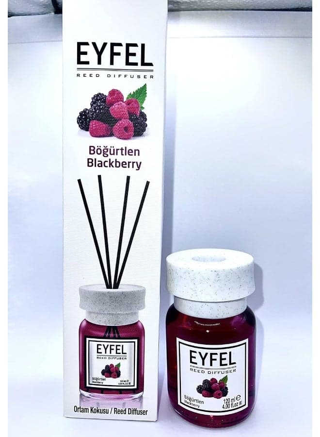 Eyfel Reed Diffuser, Blackberry Fragrance, 120ML