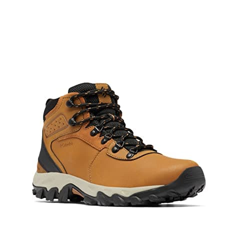 Columbia Mens Newton Ridge Plus II Waterproof Hiking Boot, Elk/Black, 8.5 Wide