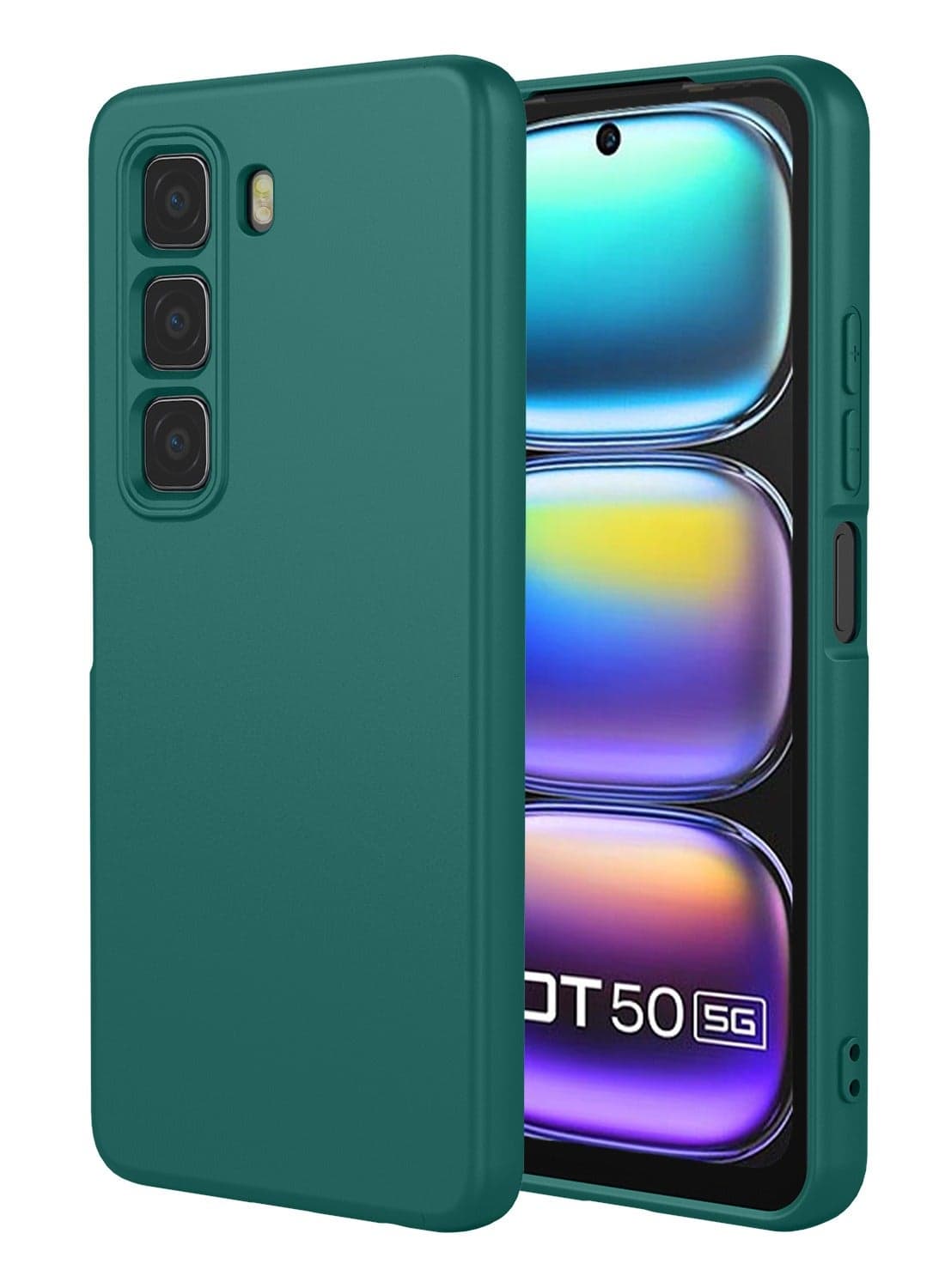 Silicone Case Compatible with Infinix Note 50/50PRO 4G, Liquid Silicone TPU Soft Shell Cover , Anti Shock and Anti Fall Protective Cover for Infinix Note 50/50PRO 4G