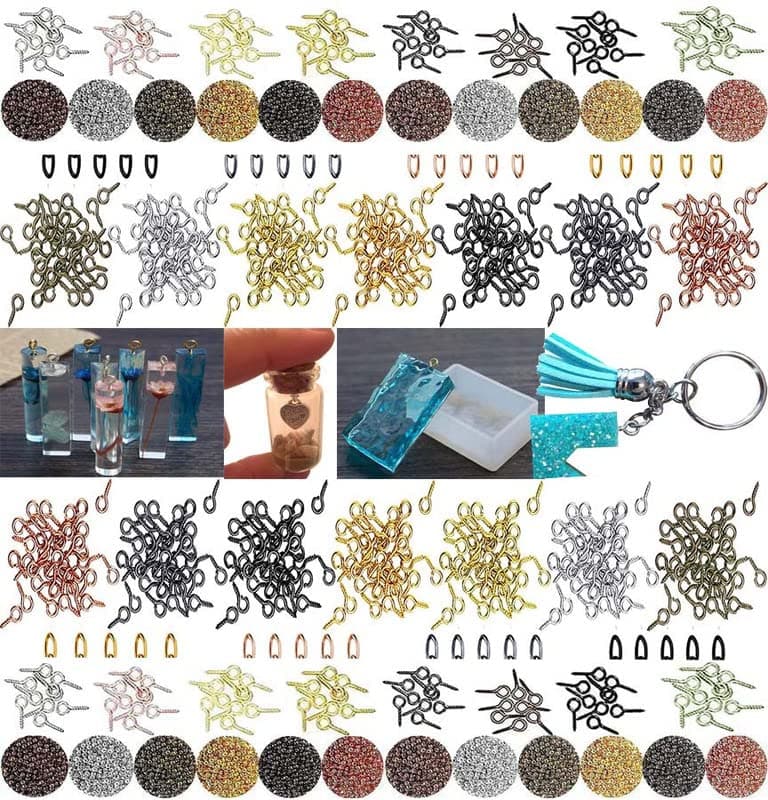 DIY Crafts 150 Pcs Screw Jump Rings, Golden Light, Jewellery Making Item Accessory For Swivel Clasps Metal Lanyard Snap D Hook, Lobster Claw Clasps Keycha (150 Pcs Screw Jump Rings, Golden Light)