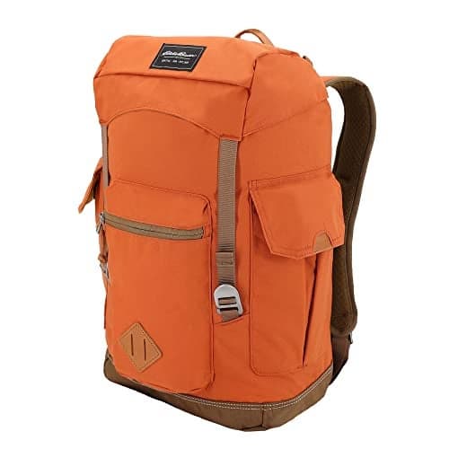 Eddie Bauer Bygone Backpack Retro Design Laptop Sleeve Travel Work Hiking Durable Nylon 25L Terracotta