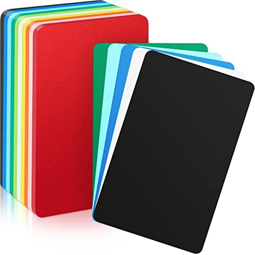 Zomiboo 100 Pieces Trading Card Dividers Tall Trading Card Dividers Plastic Separator for Games Sports Baseball 27 x 42 Inch Multicolor