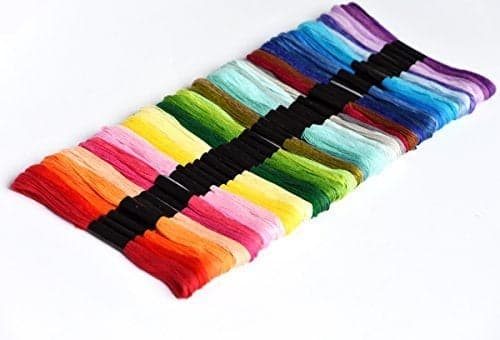 DIY Crafts Pack Of 50 Pcs Blue Extra Embroidery Floss Rainbow Color Skeins Per Pack Cross Stitch Threads Friendship Bracelets Floss Crafts Floss SkeinPack Of 50 Pcs Blue Extra