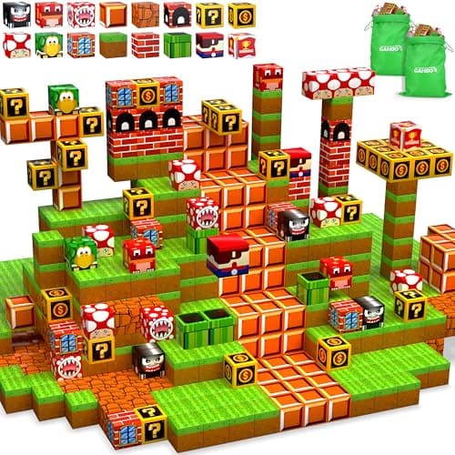 Magnetic Blocks 200PCS Build 3D Magnet Building Toys World with Magnetic Tiles STEM Kids Sensory Toys Toy Magnet Building Set BDay Gifts for Age 3 4 5 610 Year Old Boys Girls