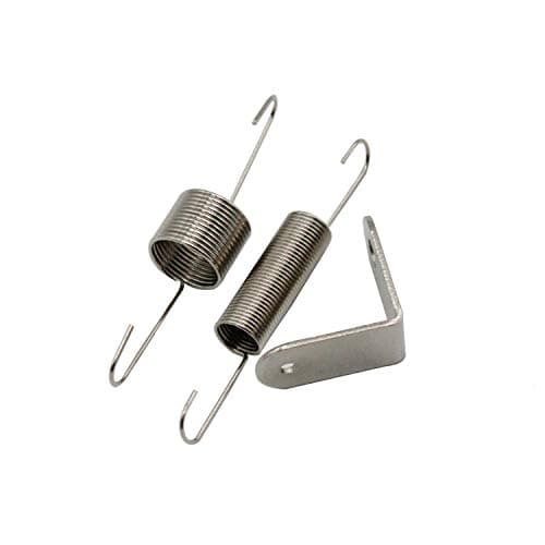 TAKPART Chrome Throttle Return Spring Bracket and Dual Springs Compatible for SBC BBC Chevy Ford 302 350