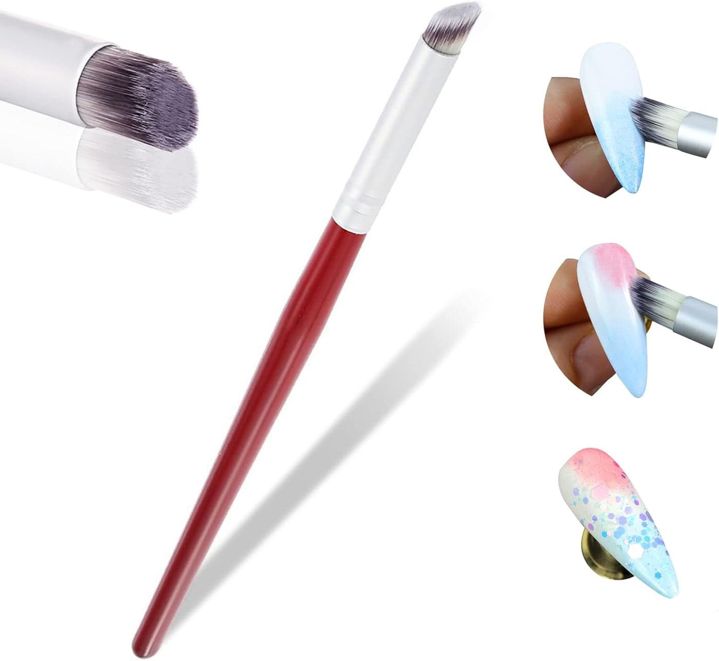 Gradient Shading Nail Art Pen Color Gradient Pen Brush Blending Dotting Nail Tools for Home or Salon