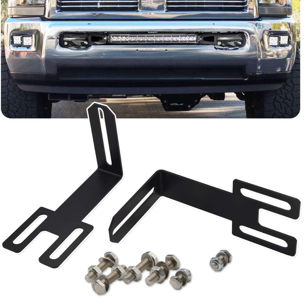 Compatible with Dodge Ram 2500 3500 20032020 Hidden Bumper Grille Mounting Brackets Fit 22 32 42 Straight LED Light Bar