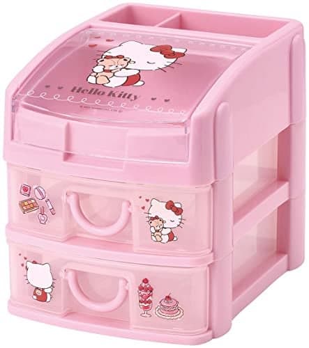 Skater CHE3NA Mini Chest Storage Case Storage Box Hello Kitty Fluffy Roman Sanrio 59 x 75 x 65 inches 15 x 19 x 1