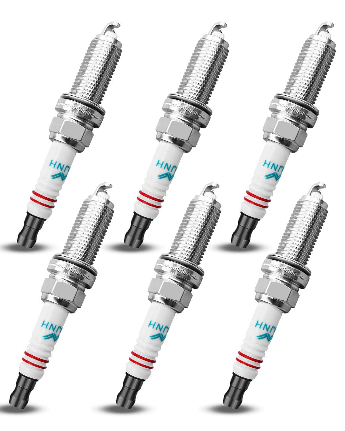 6Pcs Double Iridium Spark Plug Fits for Infiniti G37 2008-2013/Q50 2014-2015/M37 2011-2013,/QX50 2014-2017/Q60 2014-2015/QX70 Q70 Q70L FX37 2013/Q40 & Nissan 370Z, Premium Spark Plugs Replace 90174