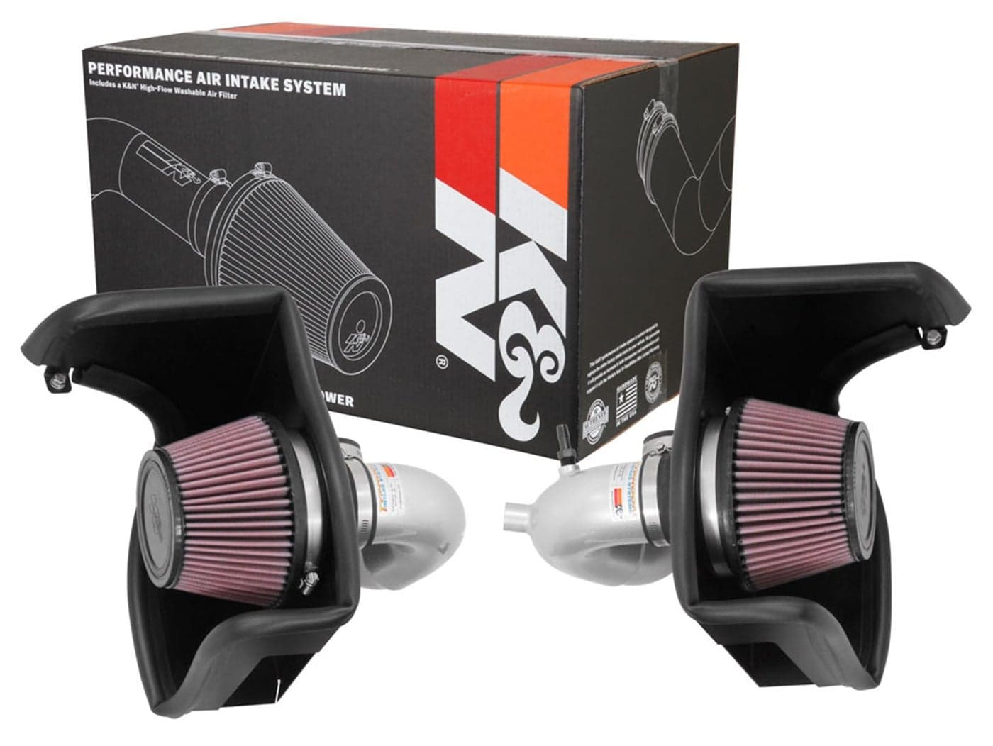 KN Cold Air Intake System HighFlow Air Filter Increase Performance Acceleration Compatible with 20182025 GenesisKia G70 Stinger 695318TS