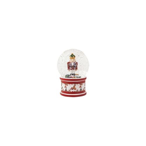 Villeroy & Boch - Christmas, Snow Globe Large, Nutcracker, 13 x 13 x17cm, Porcelain/Glass, Multi-Coloured,14-8327-6694