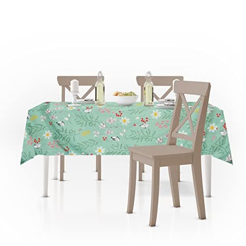 RRC Super Soft Brushed Microfiber Cotton Dining Table Cloth,60X90(Inches) Rectangular Table Covers,6 to 8 Seater Table Covers,Pack of 1