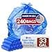 Reli SuperValue 33 Gallon Recycling Bags 240 Count Bulk Made in the USA Blue Trash Bags 3033 Gallon Blue Recycling Garbage 33Gal with 30Gal 33Gal 35Gal Capacity