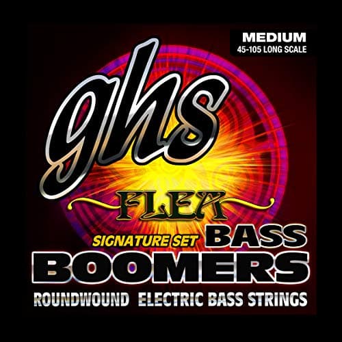 GHS Strings BASS BOOMERS M3045F FLEA Signature Set (M3045F SET), Medium, 45-105