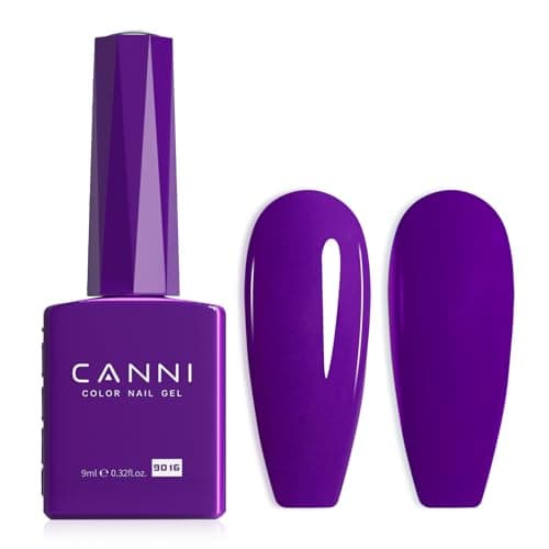 CANNI Purple Gel Nail Polish 1Pcs Dark Purple Gel Polish Deep Color High Gloss Soak Off U V Nail Manicure Salon DIY