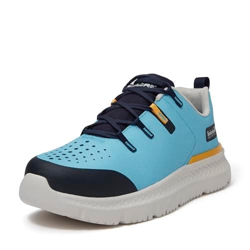 Timberland PRO Men's Intercept Steel Safety Toe Industrial Athletic Work Shoe, Medium Blue/White, 11.5M