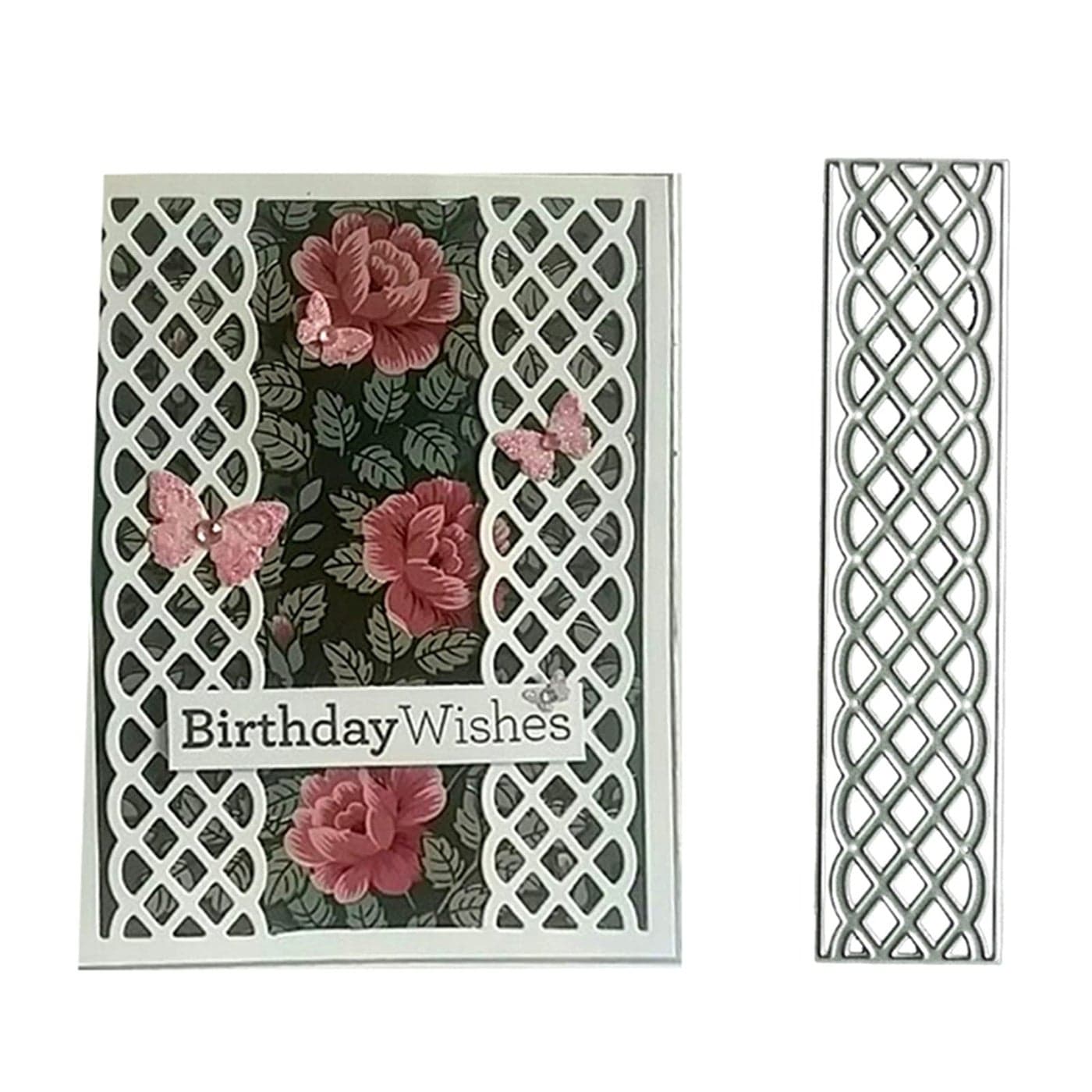 hi a Stripe Grid Border Metal Die CutsGrite Lace Edge Frame Cutting Dies Cut Stencils for DIY Scrapbooking Photo Decorative Embossing Paper Dies for Scrapbooking Card Making