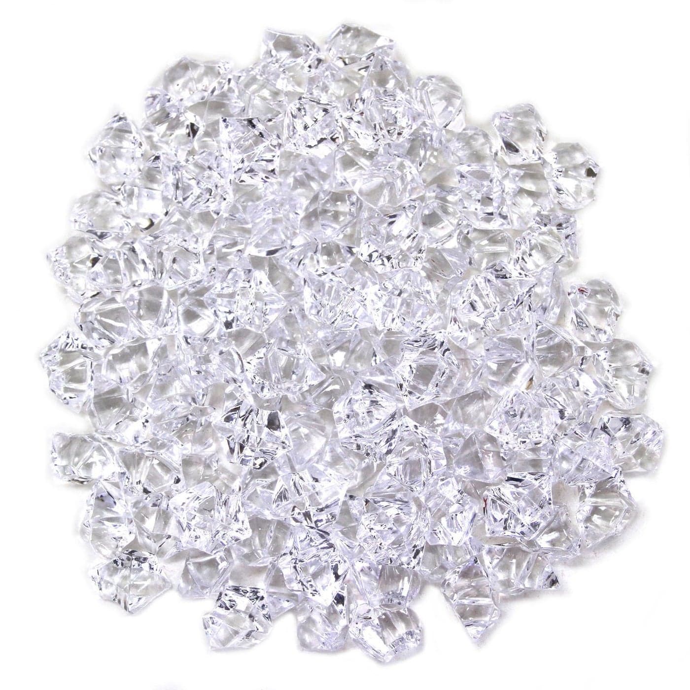 Quality Clear Acrylic Crushed Ice Ice Rocks for Vase Fillers and Table Decorating About 105120 Pieces