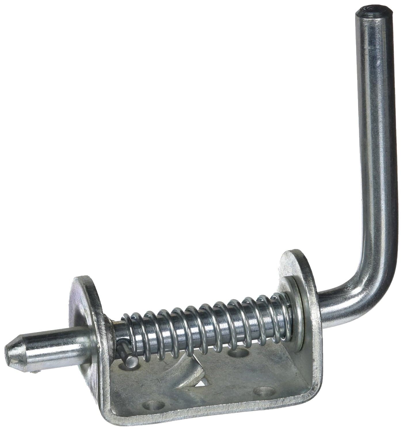 Buyers Products B2595 Spring Latch Assembly, 1/2" Spring Loaded Latch Pin Without Keeper, Zinc Plated Latch for Gate Latch, Utility Latch, Trailer Latch, Cage Latch
