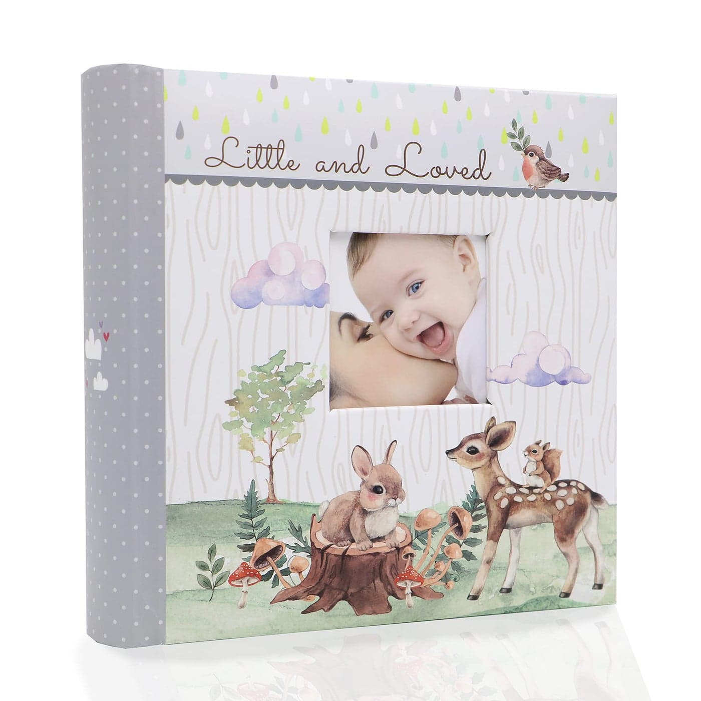Holoary Baby Photo Album 4 x 6 160 Photos Newborn Baby Keepsake Gifts for Baby BoyGirl and New Parents Woodland Animals Design