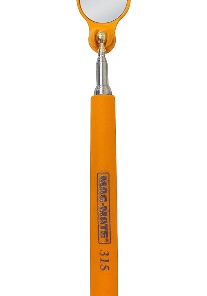 MAG-MATE 315HVO Telescoping Rectangular Glass Inspection Mirror, 36.5"