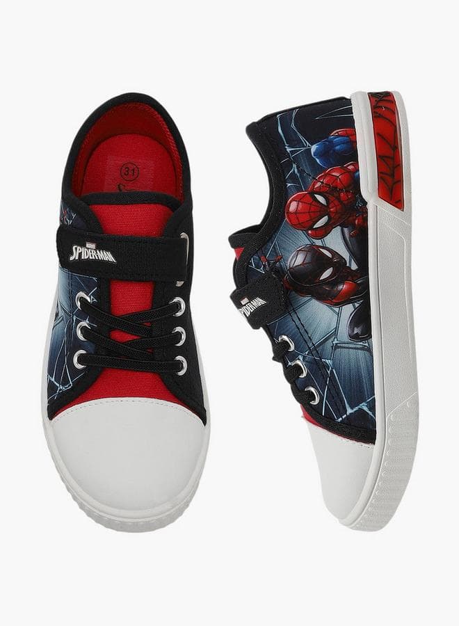 Boys Hook & Loop Ankle School Sneakers