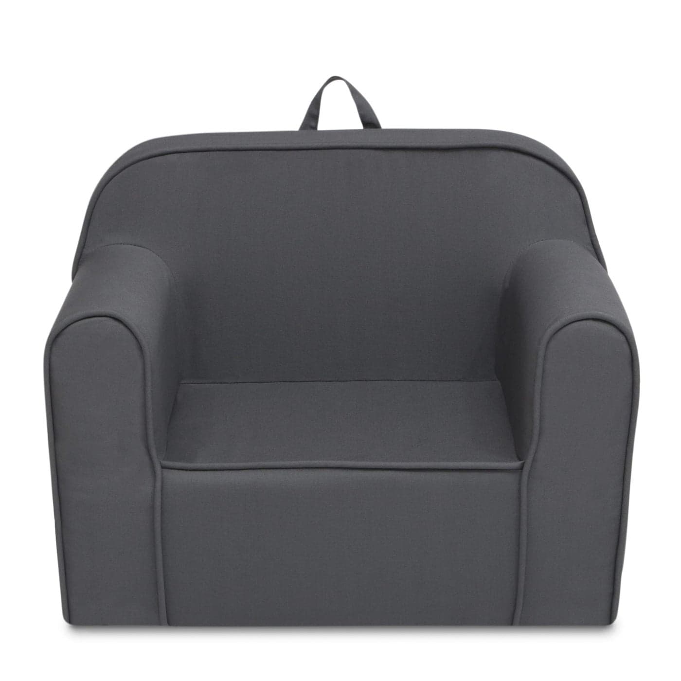 Delta Children Cozee Chair for Kids for Ages 18 Months and Up Dark Grey