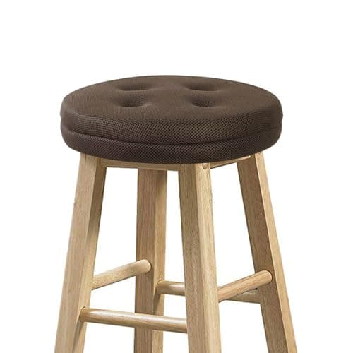 baibu Bar Stool Cushions, Super Breathable Round Bar Stool Cover Seat Cushion Brown 12" - One Cushion Only