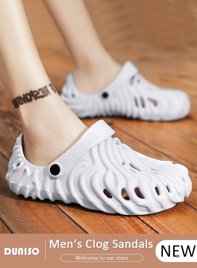 Unisex-Adult Classic Clog Sandals for Men and Women Fashion Quick Drying Slide Sandal with Non-slip Soles Thick Sole Casual Water Shoe Beach Slipper Breathable Slip-on Sandal House Flat Slipper for Indoor & Outdoor