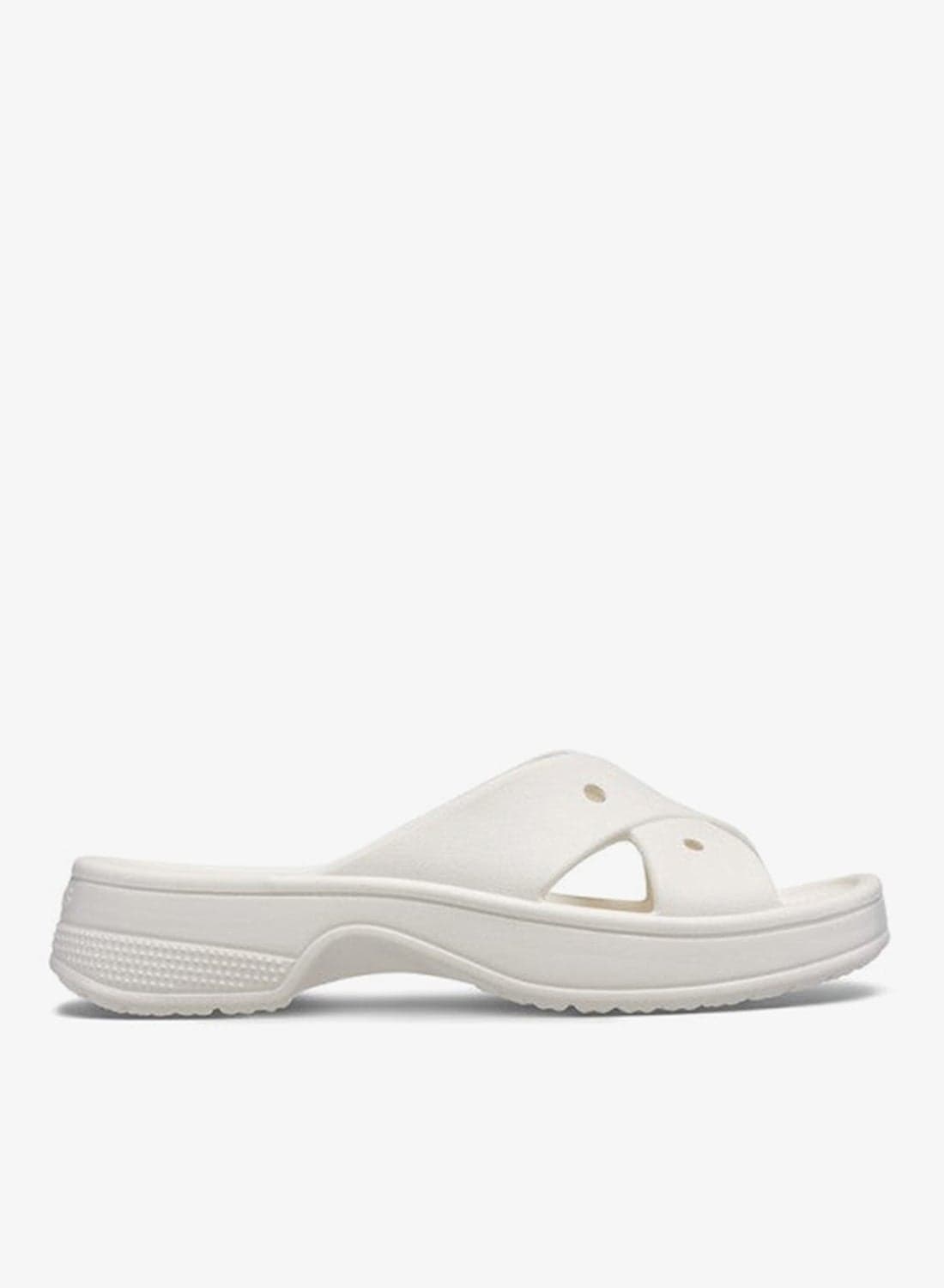Crocs Women Chalk Classic Womens Cross Strap