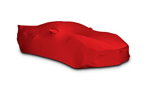 C8 Corvette Custom Fit Car Cover Indoor Ultraguard Stretch Satin The Ultimate High End Fit for 20202025 Stingray Z06 Z51 ERay Corvettes Red
