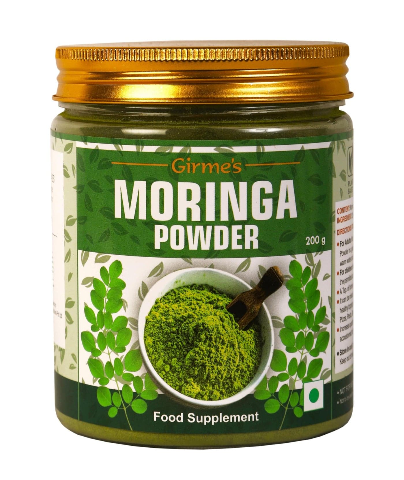 Girme’s Organic Moringa Powder - 200g Jar