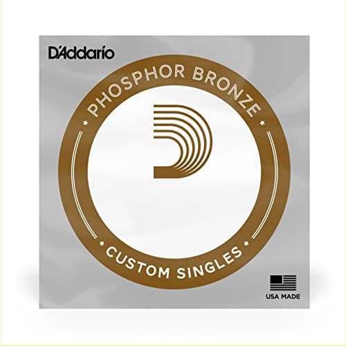 D'Addario PB024 Phosphor Bronze Wound Acoustic Guitar Single String, .024