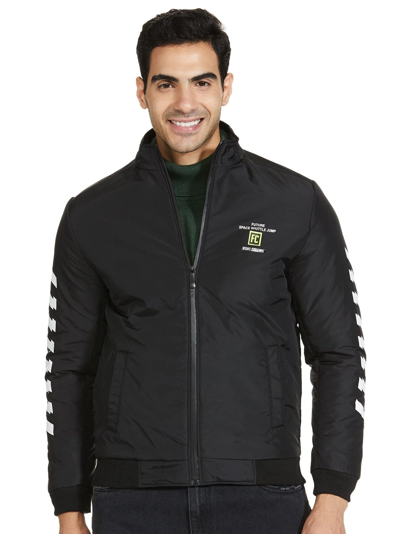 Qube by Fort Collins Men's Jacket (1177Q_Black_M)