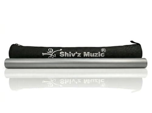 Shiv'z Musicals Flute Cover ONLY, 32 inches with pipe & premium cloth bag (with Written Manual)
