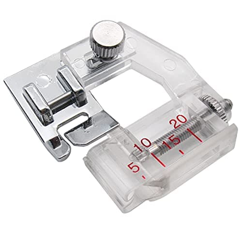 CKPSMS_6290 Tape Binding Presser Foot Bias Binding Binder Foot Sewing Machine Presser Foot Set Accessories fit for Low Shank SnapOn Singer Brother Janome Kenmore Babylock Husqvarna Janome Bernina