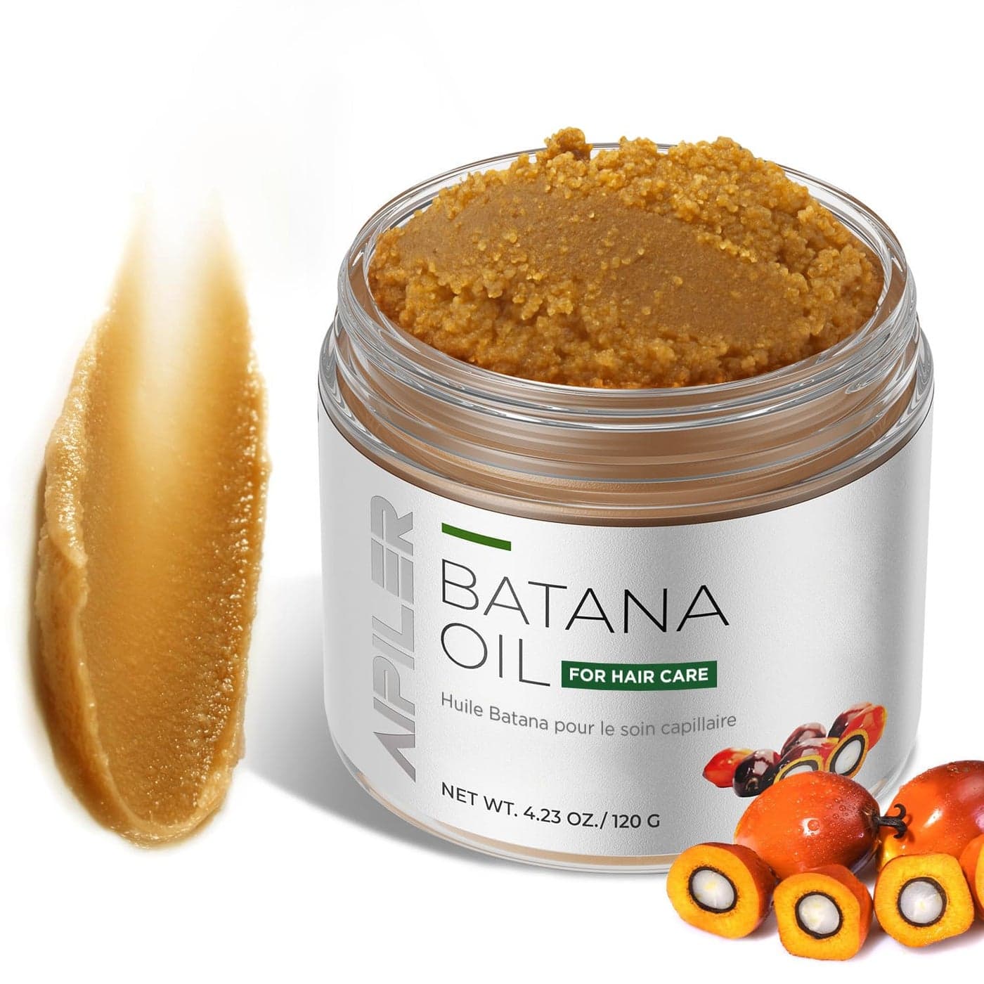 AIPILER Batana Oil for Hair Strenthening Dr Sebi 100 Pure and Raw Honduras Hair Treatment Oil Pre or Post Shower Hair care for CurlyCoilyWavy Hair 42 oz