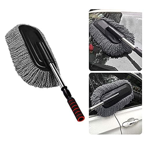 HSR Microfiber Flexible Duster Car Wash Brushes Dry/Wet Home, Kitchen, Office Cleaning Brush with Expandable Handle