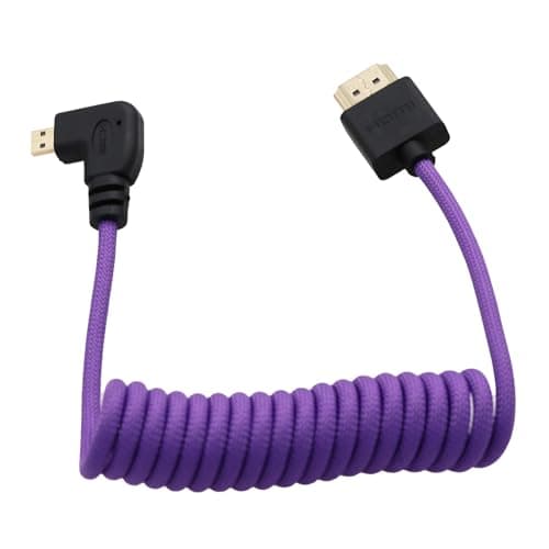 HangTon Micro HDMI to HDMI 4K 8K 60p Cable for ATOMOS Ninja V Ultra Canon R6II R5C R5 R100 R7 Sony ZVE10 A7C A7RIV Lumix S5 S9 GH4 Camera Teradek Type A to Type D