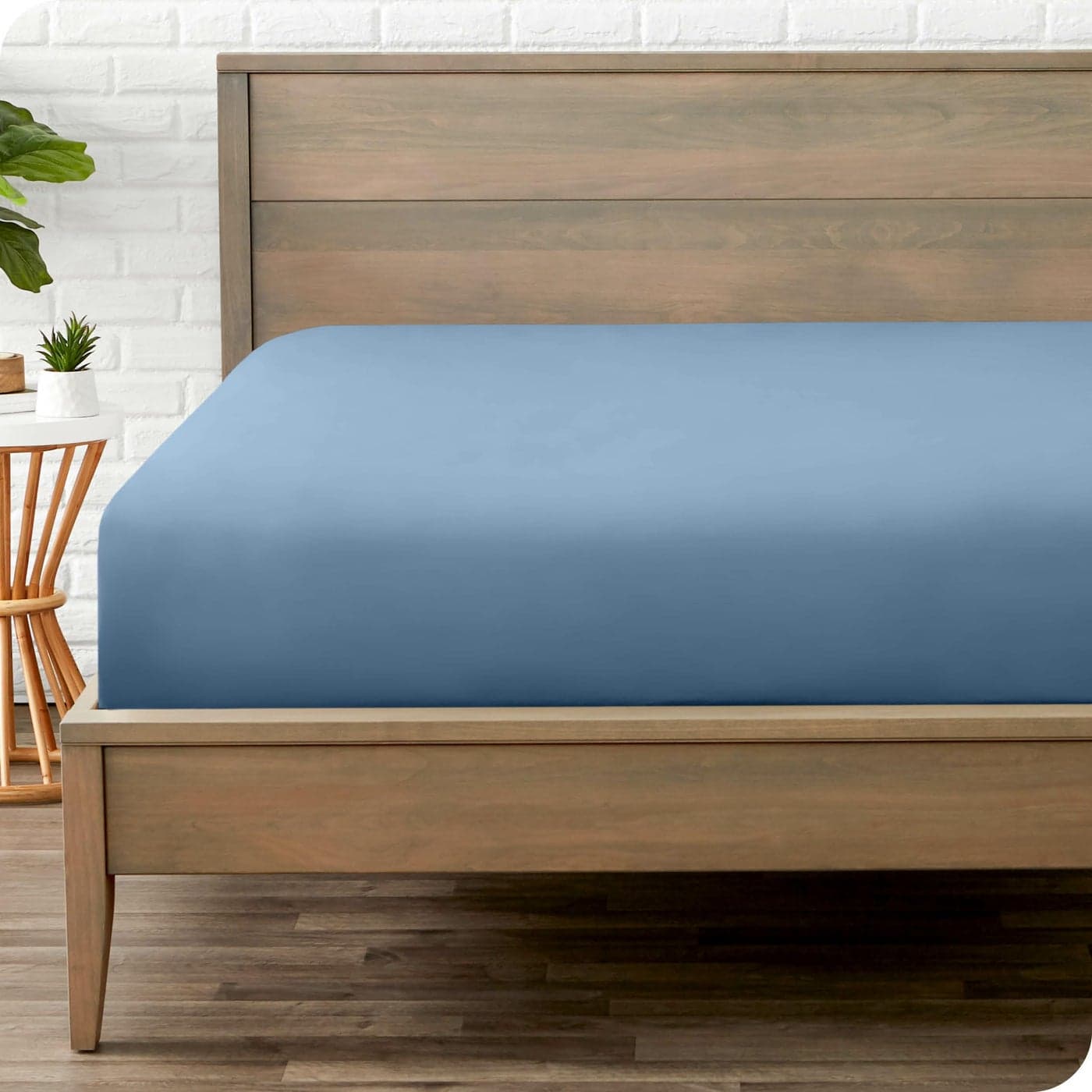 Bare Home Fitted Bottom Sheet Twin XL Size Premium 1800 Microfiber UltraSoft Hotel Luxury Deep Pocket Durable and Long Lasting Twin XL Coronet Blue