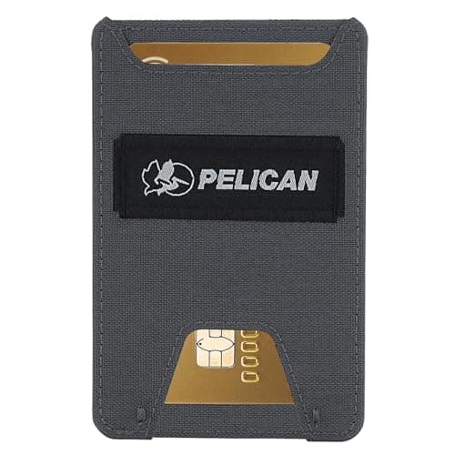 Pelican Aegis AirTag WalletCard Holder RFID Blocking Slim Wallet with Airtag Holder Holds 7 DebitCredit Cards Cash wQuick access Front Pocket Durable 500D Cordura Charcoal