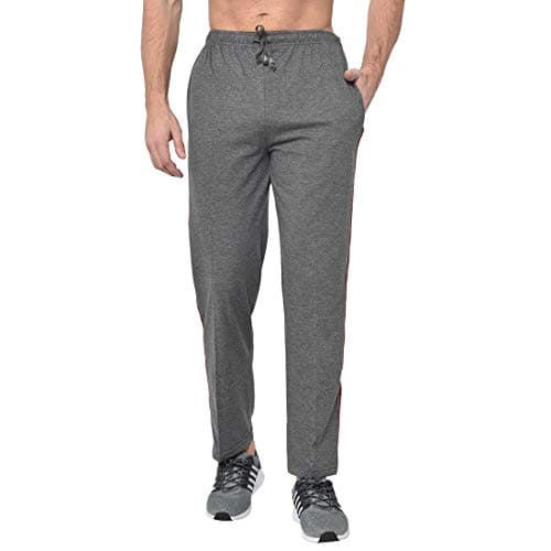 Mack Jonney Cotton Blended Regular Fit Mid Rise Dark Grey Pyjamas for Men-D1ANTHRA_0001-Large