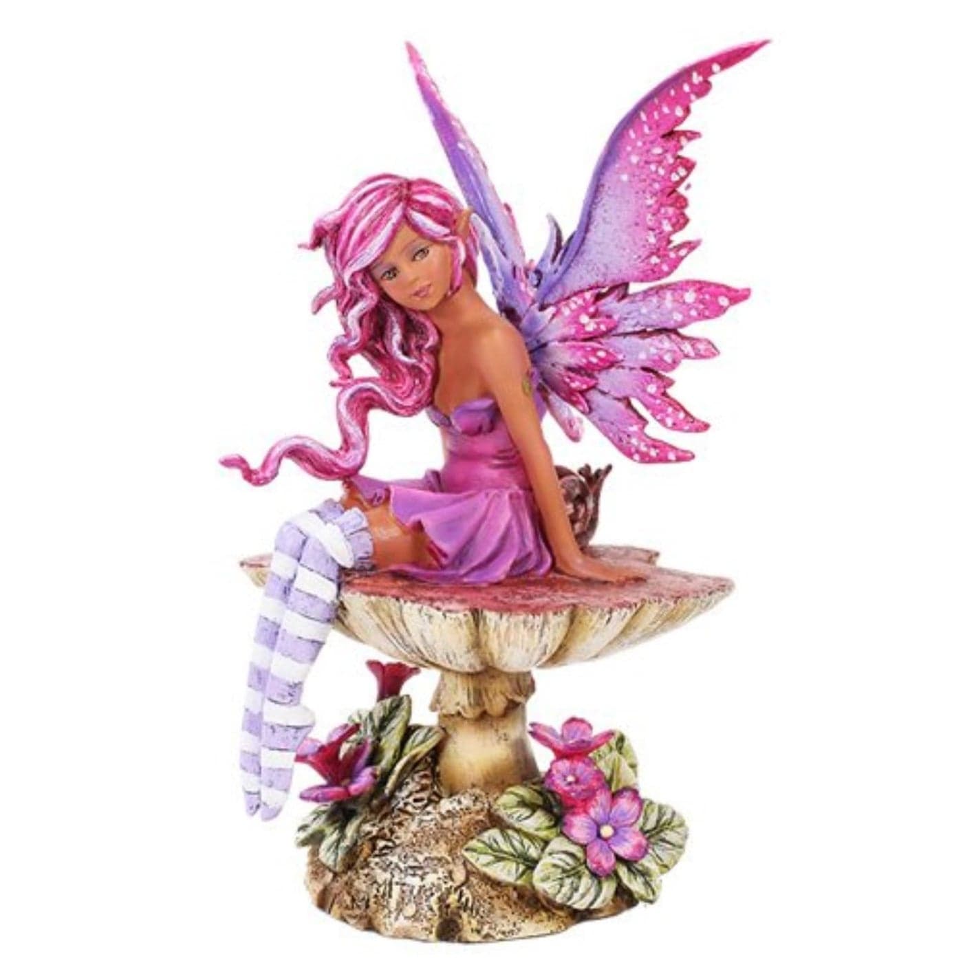 Pacific Giftware Amy Brown Licensed Magenta Fairy Statue Polyresin Figurine Home Decor