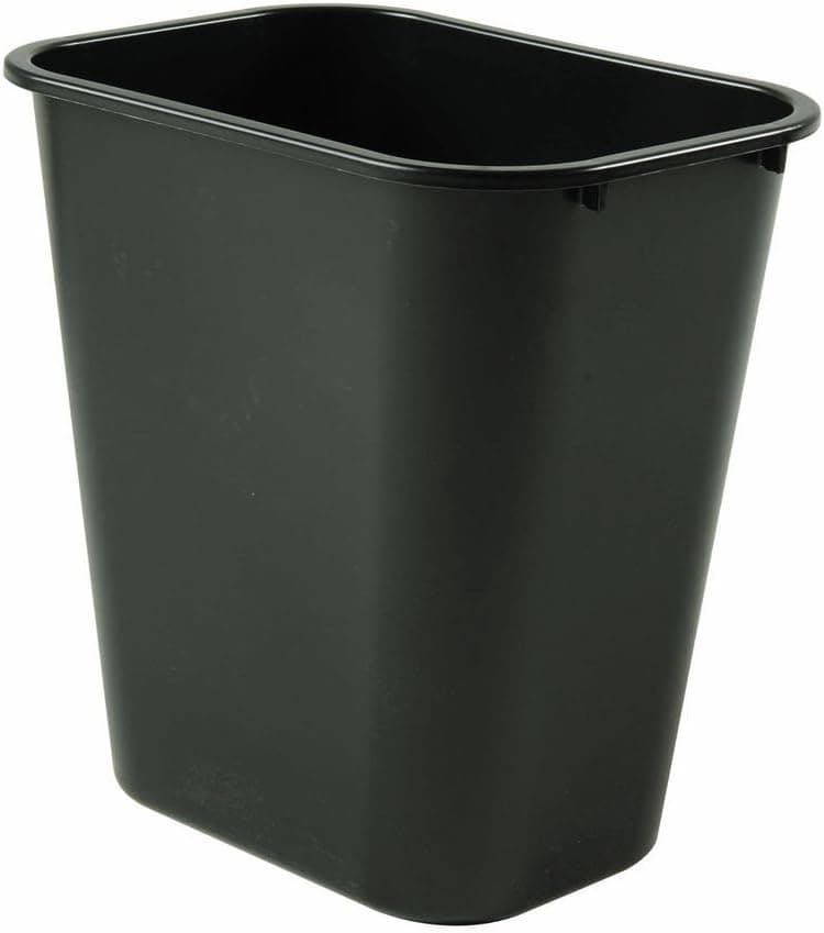 Rubbermaid 295600BLA Wastebasket 2818Quart Black