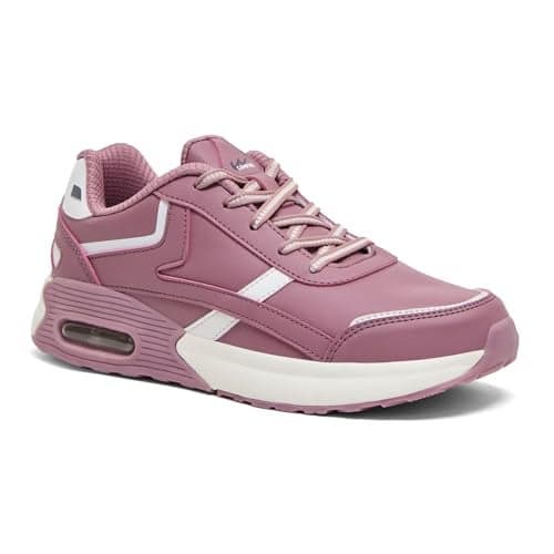 Campus Women's Byte Mauve/WHT Shoes - 6UK/India 1Pair
