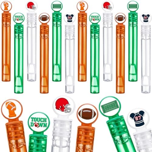 Hollowfly 24 Pcs Football Party Favors Football Bubble Wands Bulk Sports Themed Birthday Gift Party Supplies Game Day Classroom Prizes Goodie Bag Stuffers Rugby Group Games Activities